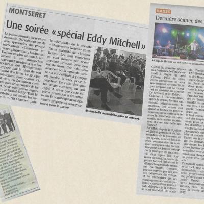 Montséret, Narbonne, Bages L'Indépendant, Midi-Libre 22/02, 17/03 et 01/09/2016